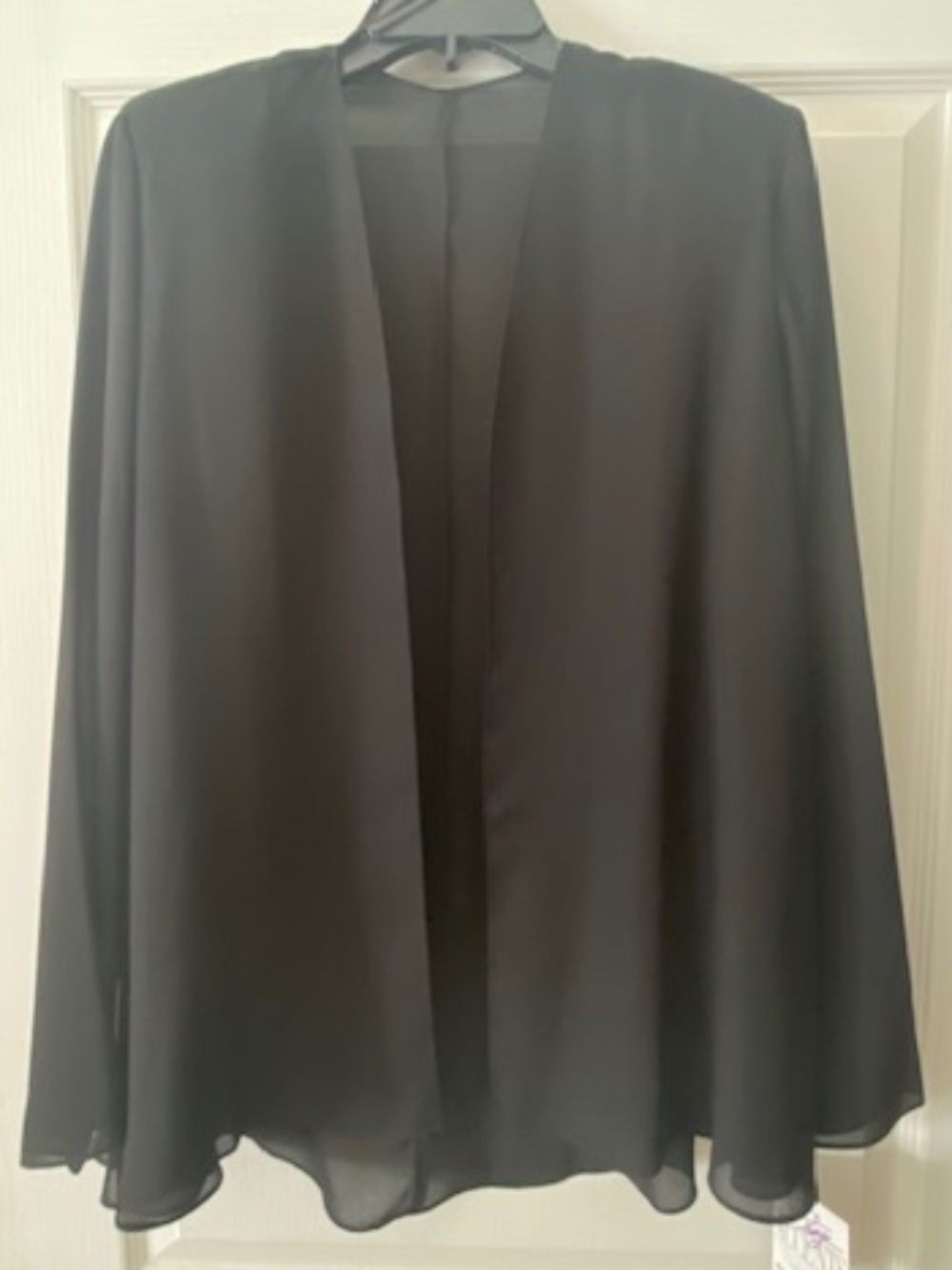 NWT Stage Accents Black sheer "Amadeus" jacket size large